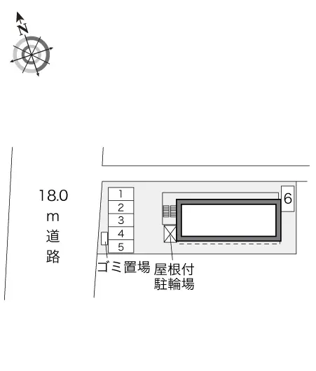 ★手数料０円★桐生市本町３丁目　月極駐車場（LP）